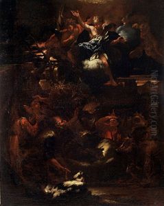 Annunciation to the shepherds by Livio Mehus