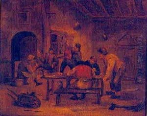 Peasants in a tavern.