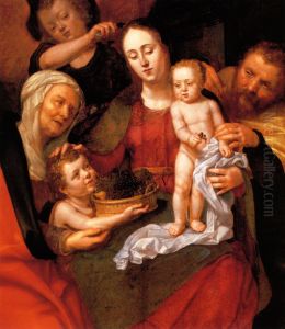 Holy Family with St Elizabeth and St John the Baptist by Pieter van Lint