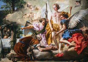 The Three Angels appearing to Abraham by Giovanni Domenico Tiepolo