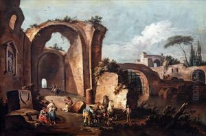 Ruins of Vaulted Building by Giuseppe Zais