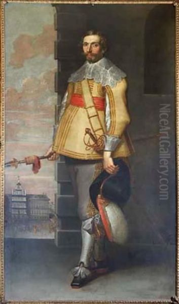 Portrait of an unknown officer of the Antwerp city militia - view 1