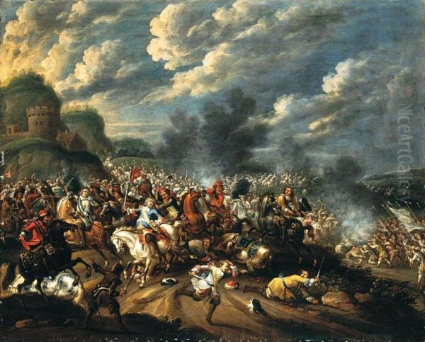 Battle between king John Sobieski III and the Turks - view 1