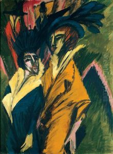 Two Women on the Street by Ernst Ludwig Kirchner