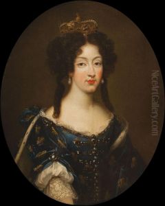 Portrait ofMarie Louise d'Orleans(1662-1689) by Pierre Mignard I