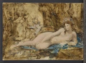 Esquisse pour Diane au Repos by Paul-Jacques-Aime Baudry