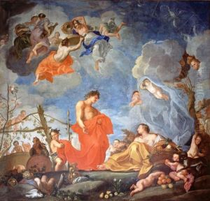 Allegory of Autumn. by Jerzy Siemiginowski-Eleuter