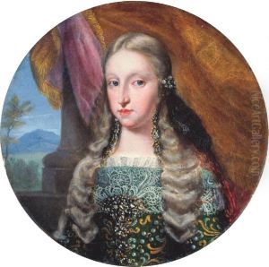 Portrait of Maria Anna of Neuburg by Jan van, the Younger Kessel