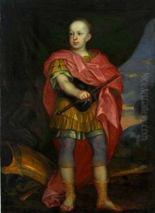 Portrait of Konstanty Wladyslaw Sobieski. by Jerzy Siemiginowski-Eleuter