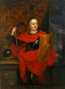 Portrait of Aleksander Benedykt Sobieski. by Jerzy Siemiginowski-Eleuter