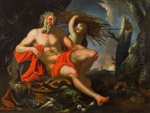Allegory of winter by Nicola van Houbraken