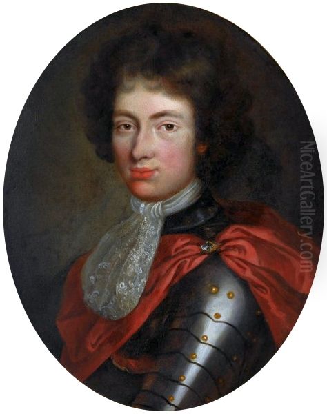 Portrait of Prince Jakub Ludwik Sobieski in armor. - view 1