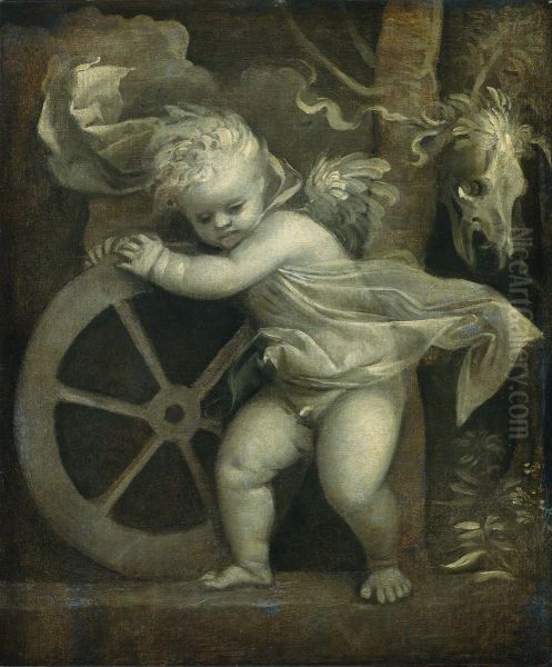 Cupid with the Wheel of Time - view 1