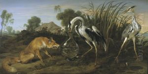 The Fox Visiting the Heron by Frans Snyders