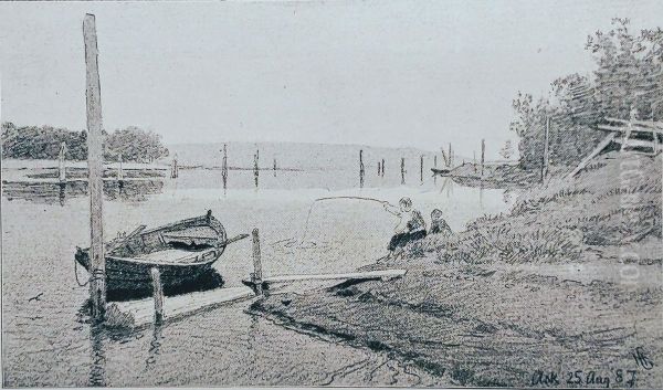 By the Great River in Ringerike - view 1