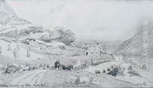 Fra Laerdal by Hans Gude