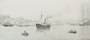 Christianssund by Hans Gude