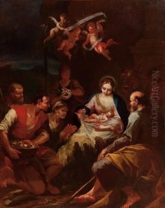 Adorazione Dei Pastori by Francesco Cappella