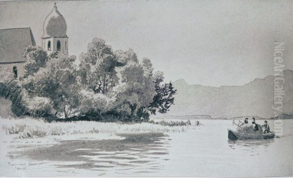 Nonneklosteret paa Fraueninsel i Chiemsee - view 1