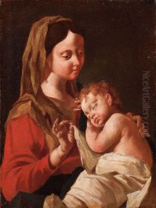 Madonna Col Bambino Dormiente by Francesco Cappella