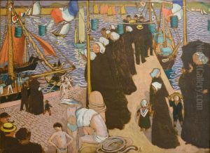 Regates a Perros-Guirec, vues de la jetee ouest