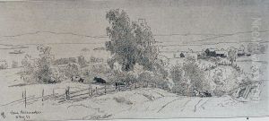 View Over Mjosen by Hans Gude