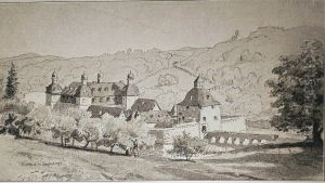 Slottet Krottorf by Hans Gude