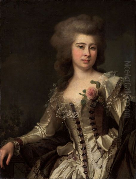 Portrait of an Unknown Woman with a Rose - view 1