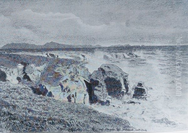 Storm at Holyhead - view 1