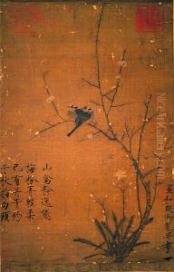 Winter Plum Blossom and Mountain Birds by Emperor Huizong of Song