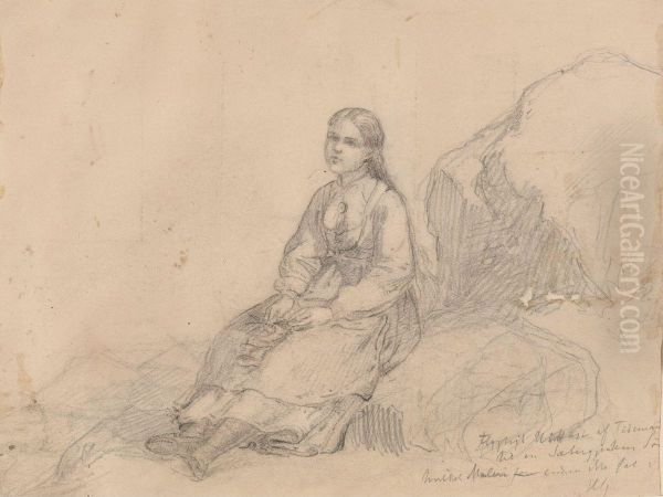 Girl in the Mountains - view 1