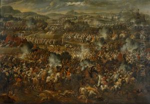 The relief of the city ofEsztergomin Hungary by Duke Charles of Lorraine and Elector Max Emanuel of Bavaria
