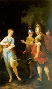 Venus appearing to Aeneas and Achates. by Donato Creti