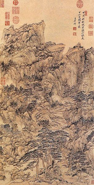 After Wang Meng's Mountain Dwelling on a Summer Day - view 1