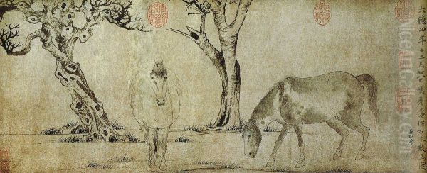 Horses and Trees - view 1
