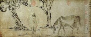 Horses and Trees by Zhao Mengfu