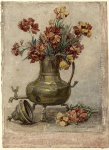 etude de fleurs by Uranie Alphonsine Colin-Libour