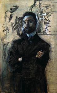 Portrait of Valery Bryusov by Mikhail Vrubel