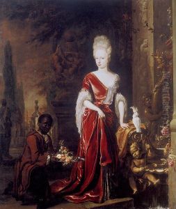 Elisabeth Charlotte von Orleans, zweite Gemahlin Philipps von Orleans (1652-1722). 1691 by Jan Weenix
