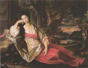 Bildnis Susanna Margaretha Frisching geb. Sturler (de Serraux), Gattin des Johann Frisching by Johann Rudolf Huber