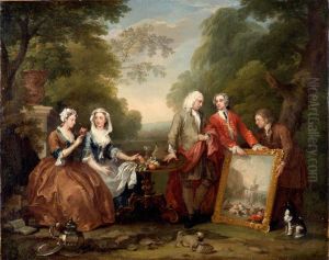 Conversation Piece (Portrait of Sir Andrew Fountaine with other Men and Women) by William Hogarth