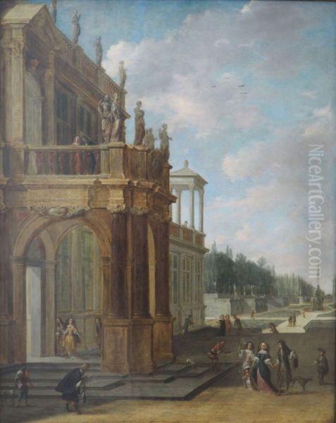 View of a palace in a park - view 1