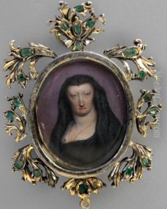 Portrait of Maria Anna of Neuburg by Jan van, the Younger Kessel