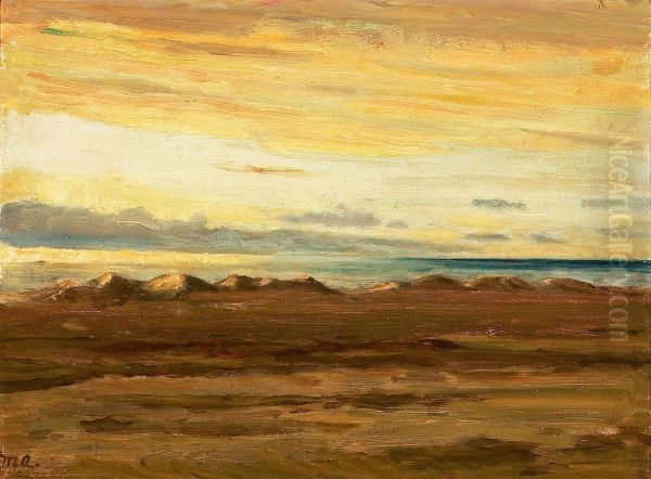 A view of the sea at nightfall. - view 1