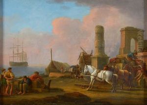 Quay by Willem Augustin van Minderhout