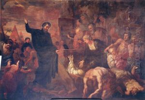 Saint Francis Xavier raises someone from the dead
