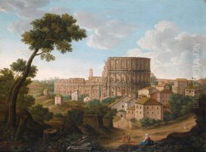 View of the Colosseum, Rome by Giacomo Van Lint
