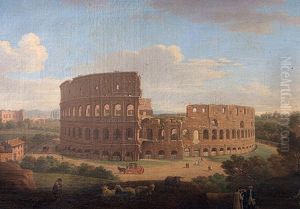 View of the Colosseum, Rome by Giacomo Van Lint