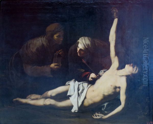 St Sebastian Cured by St Irene - view 1