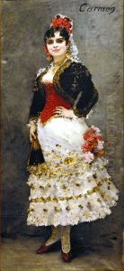 Celestine Galli-Marie dans le role-titre de "Carmen de Bizet" by Henri Lucien Doucet